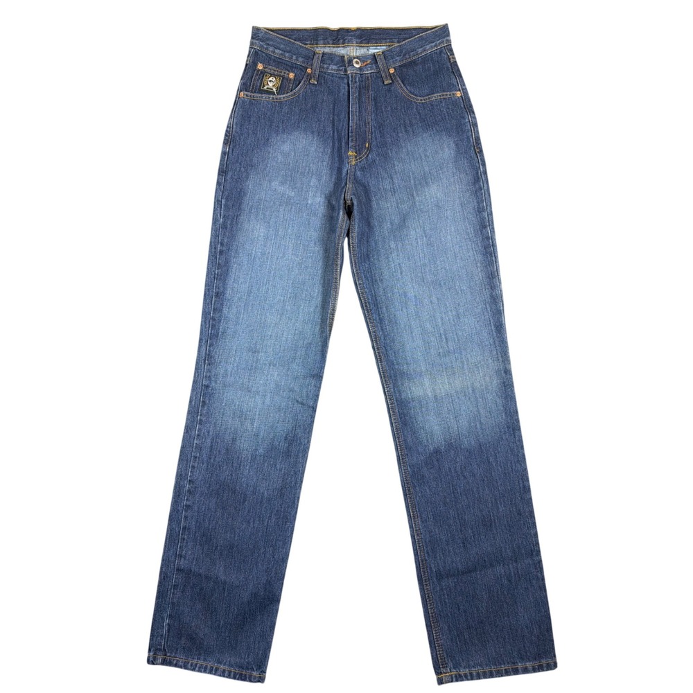 Cinch Mens Blue Medium Wash Straight Leg Western‎ Denim Jeans 29x36 MB90633002